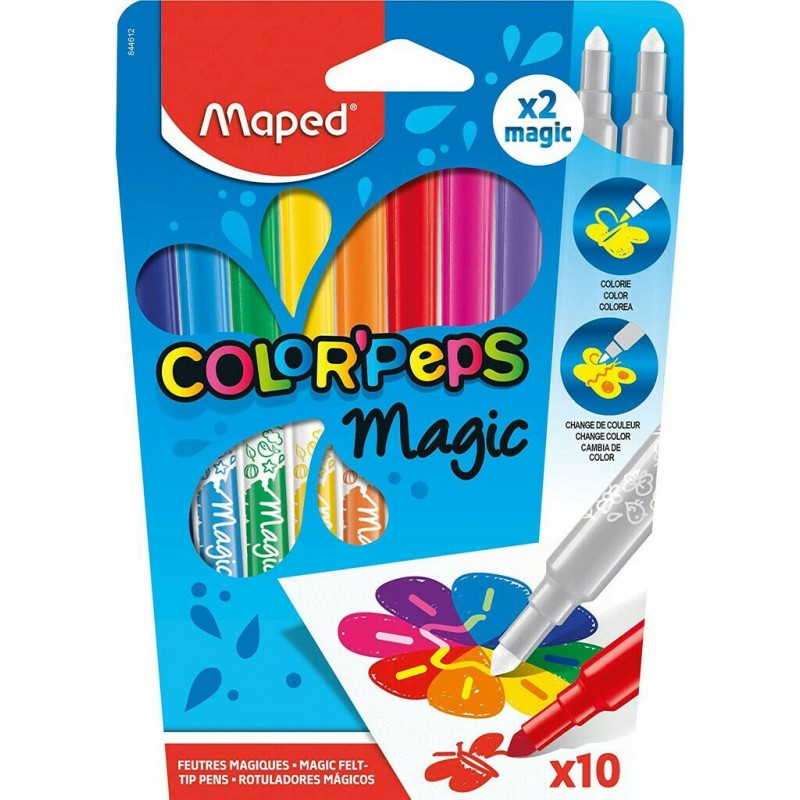 ΜΑΡΚΑΔΟΡΟΙ 8+2 MAGIC MAPED COLOR PEPS