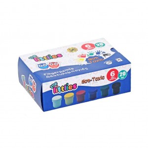 Δακτυλομπογιές The littlies 20ml 6 Χρώματα Δακτυλομπογιές The littlies 20ml 6 Χρώματα