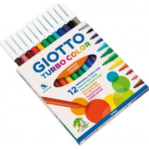 ΜΑΡΚΑΔΟΡΟΙ 12 ΧΡΩΜ. ΛΕΠΤΟΙ GIOTTO TURBO COLOR ΜΑΡΚΑΔΟΡΟΙ 12 ΧΡΩΜ. ΛΕΠΤΟΙ GIOTTO TURBO COLOR