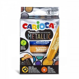 ΤΕΜΠΕΡΕΣ STICK CARIOCA TEMPERELLO METALLIC 6ΧΡΩΜΑΤΩΝ ΤΕΜΠΕΡΕΣ STICK CARIOCA TEMPERELLO METALLIC 6ΧΡΩΜΑΤΩΝ