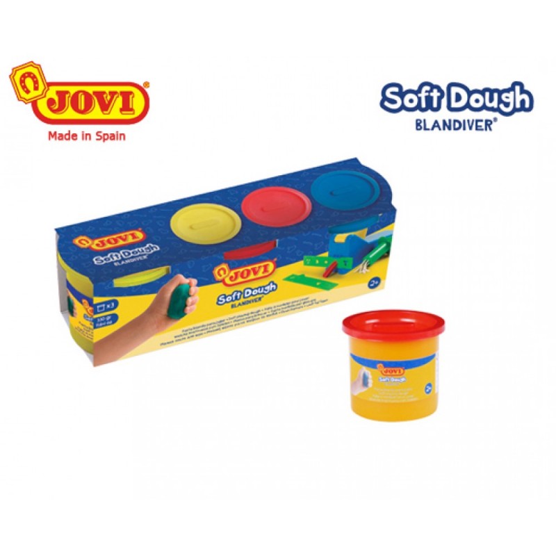 JOVI ΠΛΑΣΤΕΛΙΝΗ SOFT DOUGH 3ΧΡ.x110γρ.