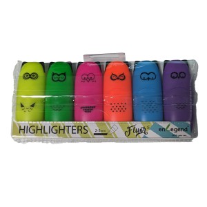 ΜΑΡΚΑΔ.ΥΠΟΓΡΑΜ. ΜΙΝΙ ΣΕΤ6ΧΡΩΜ. ΝΕΟΝ ENLEGEND HL6008-6PVC