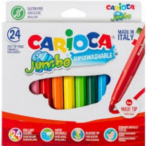 CARIOCA ΜΑΡΚ. ΧΑΡΤ.ΚΟΥΤΙ 24ΧΡ. JUMBO CARIOCA ΜΑΡΚ. ΧΑΡΤ.ΚΟΥΤΙ 24ΧΡ. JUMBO