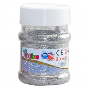 Χρυσόσκονη Glitter The littlies Ασημί 113 γρ. Χρυσόσκονη Glitter The littlies Ασημί 113 γρ.