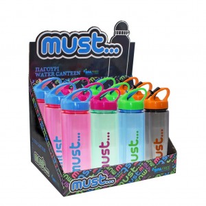 Παγούρι 500 ml Must Color Designs Πλαστικό με Καλαμάκι σε Διάφορα Σχέδια, 21,5x6,5 εκ. Παγούρι 500 ml Must Color Designs Πλαστικό με Καλαμάκι σε Διάφορα Σχέδια, 21,5x6,5 εκ.