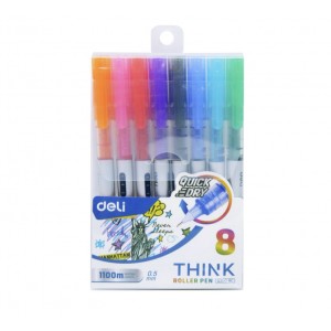 ΣΤΥΛΟ ROLLER 0,5 DELI ΜΕ ΚΑΠΑΚΙ ΣΕΤ 8ΤΕΜ. THINK EQ300-8C ΣΤΥΛΟ ROLLER 0,5 DELI ΜΕ ΚΑΠΑΚΙ ΣΕΤ 8ΤΕΜ. THINK EQ300-8C