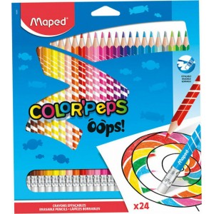 ΞΥΛΟΜΠΟΓΙΕΣ ΜΕ ΣΒΗΣΤΡΑ 24ΧΡΩΜ. MAPED COLOR'PEPS OOPS ΞΥΛΟΜΠΟΓΙΕΣ ΜΕ ΣΒΗΣΤΡΑ 24ΧΡΩΜ. MAPED COLOR'PEPS OOPS