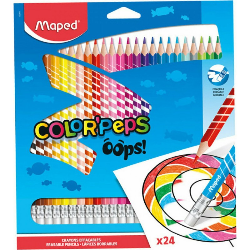 ΞΥΛΟΜΠΟΓΙΕΣ ΜΕ ΣΒΗΣΤΡΑ 24ΧΡΩΜ. MAPED COLOR'PEPS OOPS