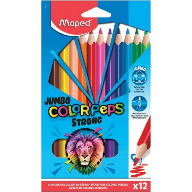 ΞΥΛΟΜΠΟΓΙΕΣ STRONG 12ΧΡΩΜ. MAPED COLOR PEPS