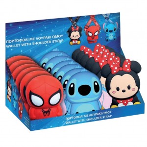 ΤΣΑΝΤΑΚΙ-ΠΟΡΤΟΦΟΛΑΚΙ ΣΙΛΙΚΟΝΗΣ 2 ΣΕ 1 ΜΕ ΚΟΡΔΟΝΙ ΚΛΕΙΔΙΩΝ (SPIDERMAN-STITCH-MINNIE) MUST ΤΣΑΝΤΑΚΙ-ΠΟΡΤΟΦΟΛΑΚΙ ΣΙΛΙΚΟΝΗΣ 2 ΣΕ 1 ΜΕ ΚΟΡΔΟΝΙ ΚΛΕΙΔΙΩΝ (SPIDERMAN-STITCH-MINNIE) MUST