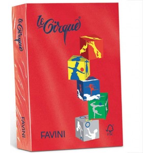 FAVINI ΧΑΡΤΙ Α4 80γρ. ΚΟΚΚΙΝΟ 500Φ.
