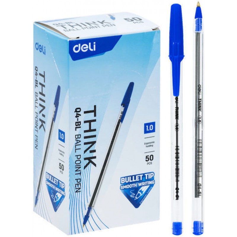 ΣΤΥΛΟ DELI THINK 1.0 ΜΠΛΕ Q4-BL /Q3-BL