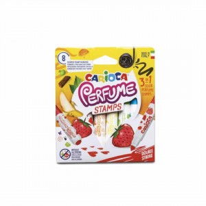 ΜΑΡΚΑΔΟΡΟΙ CARIOCA ΑΡΩΜΑΤΙΚΟΙ ΜΕ ΣΦΡΑΓΙΔΑ ΚΑΙ ΧΟΝΤΡΗ ΓΡΑΦΗ 8 ΧΡΩΜΑΤΩΝ / ΔΙΠΛΗ ΜΥΤΗ 42988