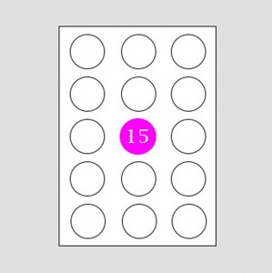 ΕΤΙΚΕΤΕΣ ΕΚΤΥΠΩΤΗ ΣΤΡΟΓΓΥΛΕΣ 50mm 15ΕΤΙΚ./ ΣΕ Α4 ROMA MAESTRI