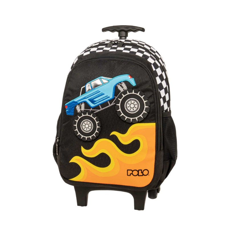 ΣΑΚΙΔΙΟ TROLLEY POLO JUNIOR BIBI MONSTER TRUCK 907076-8351 ΣΑΚΙΔΙΟ TROLLEY POLO JUNIOR BIBI MONSTER TRUCK 907076-8351