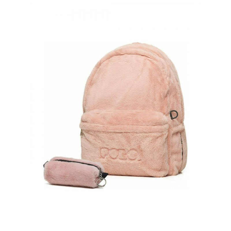 ΣΑΚΙΔΙΟ ΠΛΑΤΗΣ POLO KITANA FUR ΜΕ ΔΩΡΟ ΠΟΡΤΟΦΟΛΑΚΙ ΡΟΖ LIMITED EDITION 901125-48