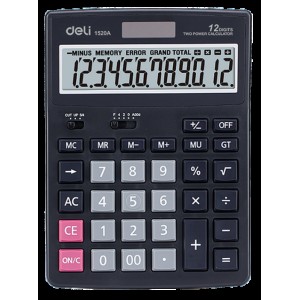 DELI ΑΡΙΘ/ΝΗ 12Ψ ΜΠΑΤ/ΗΛ. ΑΠΟΦΟΡ. 120 ΒΗΜ 13.9x13.1x3cm SMART E1520A ΜΑΥΡΗ /M01120 DELI ΑΡΙΘ/ΝΗ 12Ψ ΜΠΑΤ/ΗΛ. ΑΠΟΦΟΡ. 120 ΒΗΜ 13.9x13.1x3cm SMART E1520A ΜΑΥΡΗ /M01120