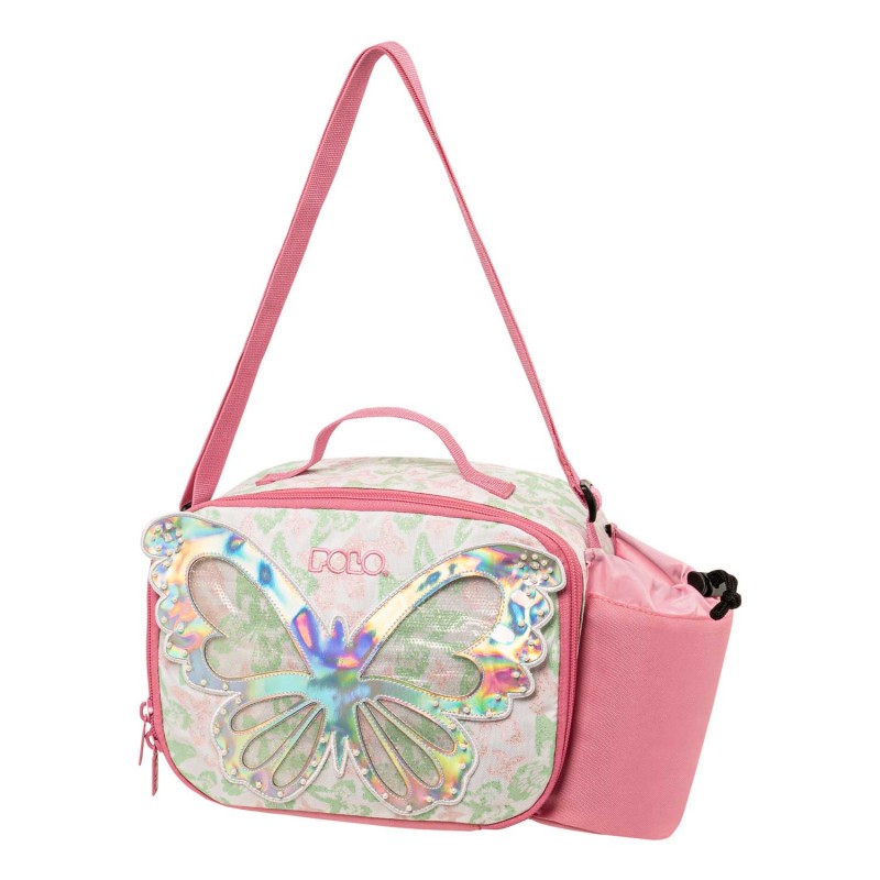 ΤΣΑΝΤΑΚΙ ΦΑΓΗΤΟΥ POLO LUNCH BAG BIBI ΠΕΤΑΛΟΥΔΑ HOLOGRAPHIC ΜΕ ΠΕΡΛΕΣ 907068-8352