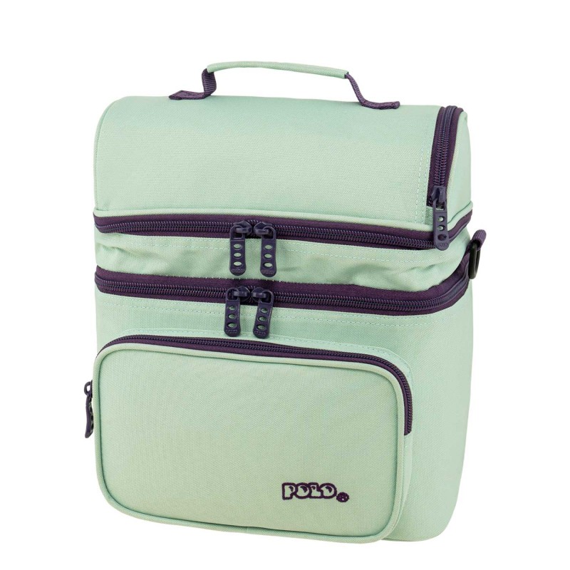 ΤΣΑΝΤΑΚΙ ΦΑΓΗΤΟΥ POLO DOUBLE COOLER LUNCH BAG ΦΥΣΤΙΚΙ ΠΑΣΤΕΛ ΜΕ ΜΩΒ ΦΕΡΜΟΥΑΡ 907096-6848