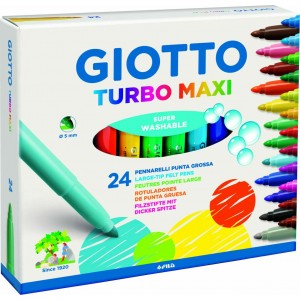 ΜΑΡΚΑΔΟΡΟΙ 24 ΧΡΩΜ. ΧΟΝΤΡΟΙ GIOTTO TURBO MAXI