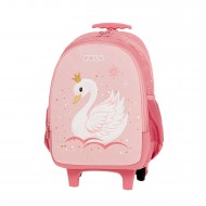 ΣΑΚΙΔΙΟ TROLLEY ΝΗΠΙΟΥ POLO JUNIOR FIZZ ΚΥΚΝΟΣ ΡΟΖ 965001-8449